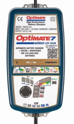 Optimate 7  voor 12 en 24 volt accu s top van de line
