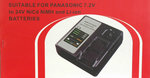 Panasonic acculader 7,2 tot 24 volt