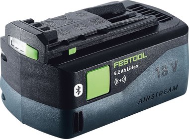 Festool BPC 18 volt li-ion accu 5,2 Ah origineel met airstream