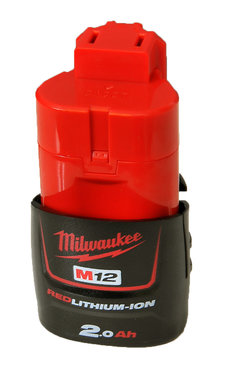 Milwaukee M12 B2 Accu (12 V / 2.0Ah Redlithium-Ion)