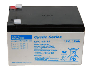 12 v. loodaccu 12 Ah 151x98x95 mm nr:13 topmerk