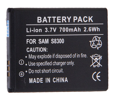 Samsung S 8300  3,7 volt Li ion batterij