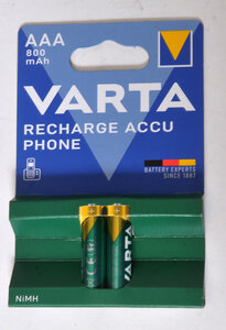 AAA  batterij oplaadbaar 800 mAh
