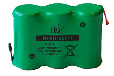 3,6 volt accupack 600 mAh huistelefoon 