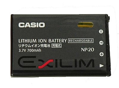 Casio NP-20 3,7 volt 700 mAh org.