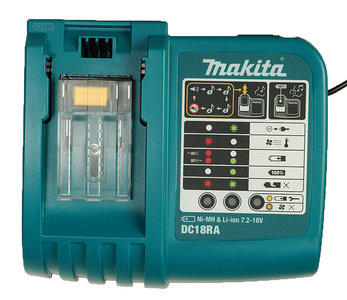 Makita lader DC 18 RA geschikt voor alle makita schuifaccu's